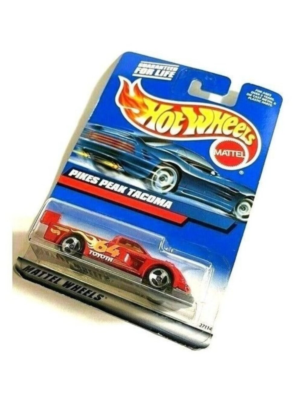 Vintage Die Cast Hot Wheels 2001 Pikes Peak Tacoma #148 Red Mattel Wheels Car